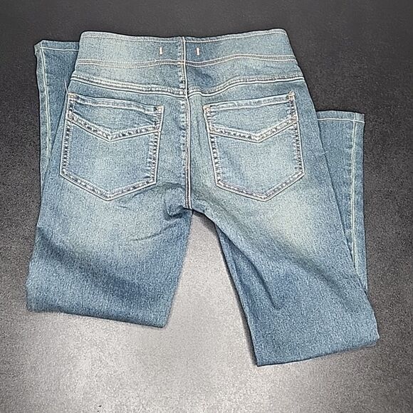 Free People Womens Jeans Pull-On Flare Leg Dark Blue Denim Size 25R Stretchy - Picture 6 of 8